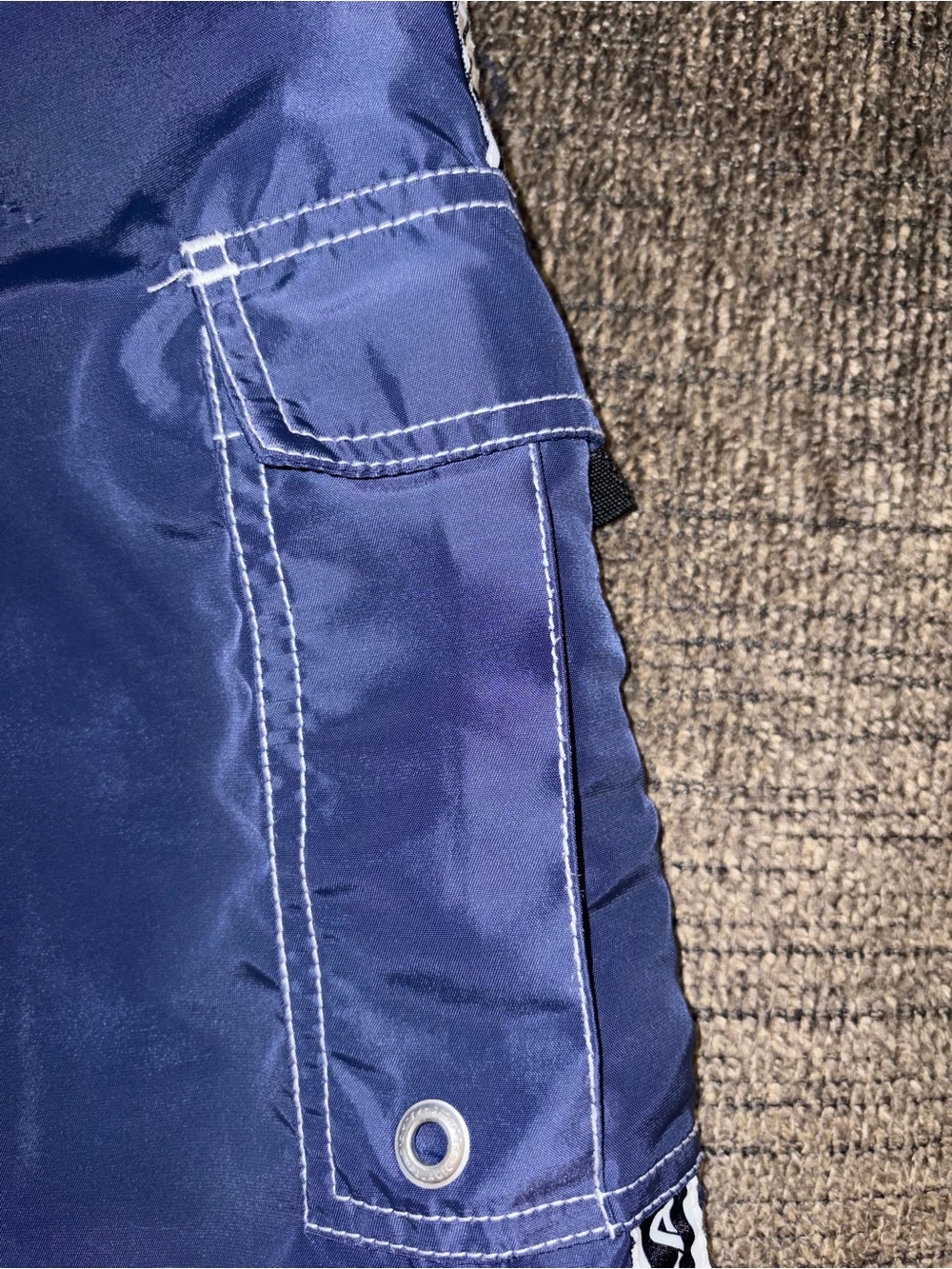Navy Blue Black Fin Pelagic Swim Shorts Size 30 - Picture 5 of 11